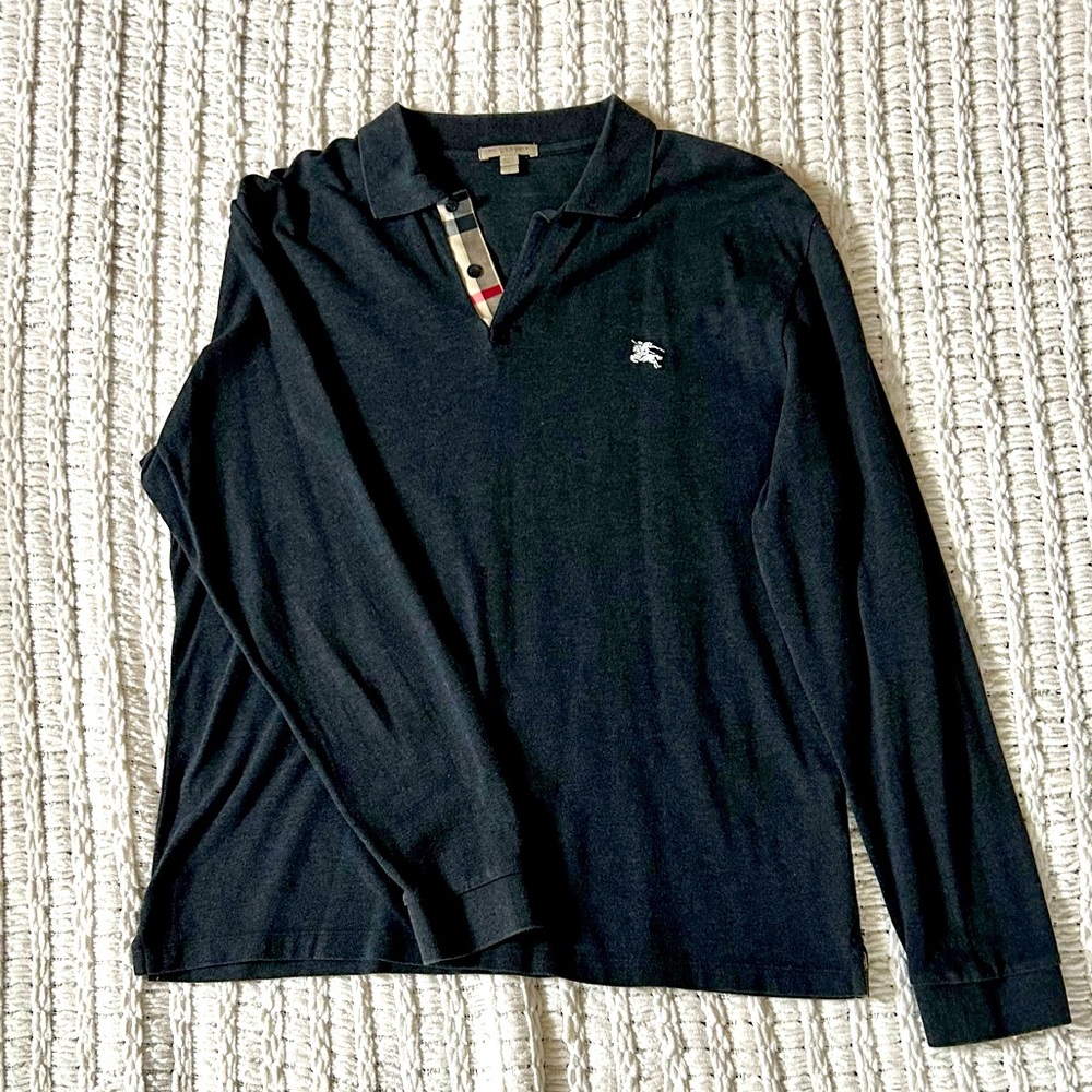 Burberry Men’s Long Sleeve Polo